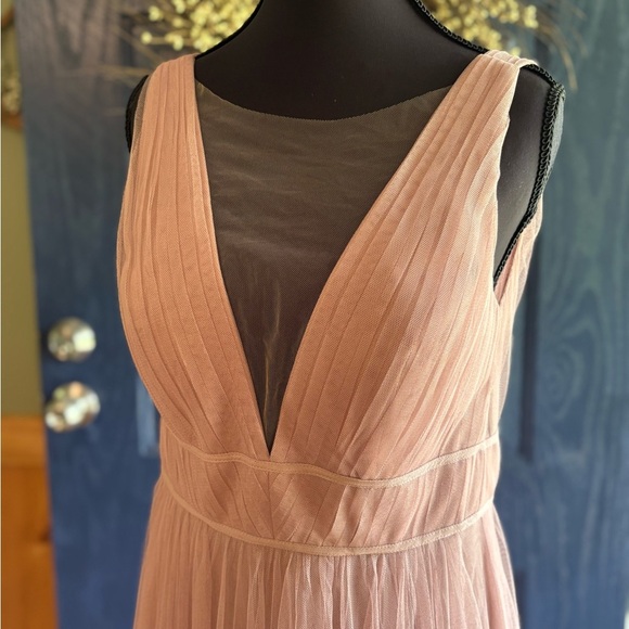 Jenny Yoo Tulle Dress, Whipped Apricot, Size 2 - Picture 2 of 16